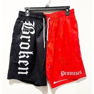 Broken Promises split shorts